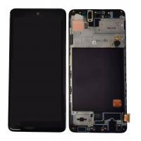 Samsung Galaxy A51 A515f Touch+Lcd+Frame Black Service Pack