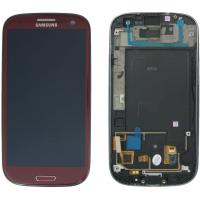 samsung galaxy s3 i9300 touch+lcd+frame brown original Service Pack