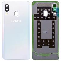 samsung galaxy a40 2019 a405f back cover+camera glass white original