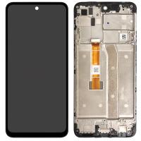 LG K52 LM-K520EMW touch+lcd+frame black original