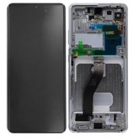 Samsung Galaxy S21 Ultra G998 Touch+Lcd+Frame Phantom Silver Service Pack