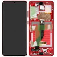 samsung galaxy s20 plus g985 g986 touch+lcd+frame red original Service Pack