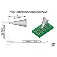solder jbc  C210019 Cartridge Chisel 0.2 x 0.1