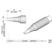 solder jbc  C210024 Cartridge Chisel 0.8 x 0.3