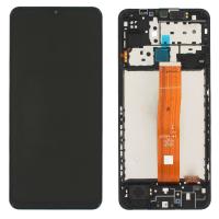 Samsung Galaxy M12 2021 M127 Touch+lcd+frame Black Service Pack