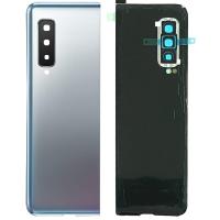 Samsung Galaxy Fold 5G F907 back cover+camera glass silver original
