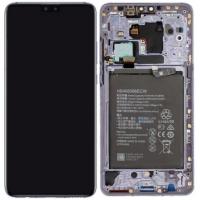 Huawei Mate 30 touch+lcd+frame+battery silver original Service Pack