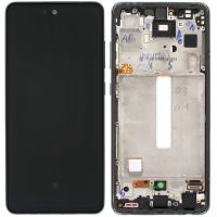 Samsung Galaxy A525/ A526/ A528 Touch+Lcd+Frame Black Service Pack