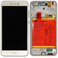 huawei honor 8 lite/p8 lite 2017  pra-lx3 touch+lcd+frame+battery gold original