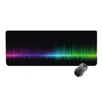 Gaming Mouse And Keyboard Pad For Players Size 50x100cm -Sound Waves