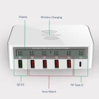 818PF Wireless Smart USB Display Charger 100W