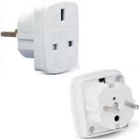 Gembird A-AC-UKEU-001 Power Plug Adapter Type G Type F White