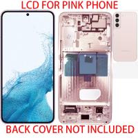 Samsung Galaxy S22 S901B Touch+Lcd+Frame+Battery Pink Gold Original. Service Pack