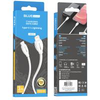 USB Type-C to Lightning Cable BLUE Power B2BX19 2m PD White In Blister