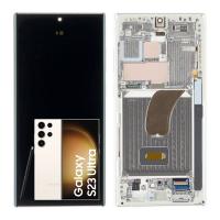 Samsung Galaxy S23 Ultra S918 Touch+Lcd+Frame Cream Service Pack