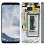 Samsung G955f Galaxy S8 Plus Touch+Lcd+Frame+Battery Silver Service Pack