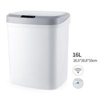Automatic Trash Can With Intelligent Sensor 16L PD-6008 -White/Rechargeable Battery