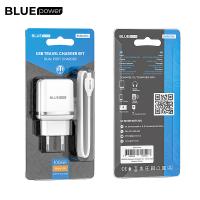 BLUE Power Wall Charger BLBA25A Outstanding 2 X USB with Type C Cable White In Blister