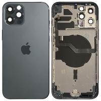 iPhone 12 Pro Max Back Cover + Frame Black Dissembled Grade A Original