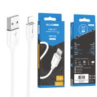 USB-A To Lightning Cable Blue Power BL2BX14 LinkJet 15W 3A 2M White In Blister