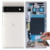 Google Pixel 6 Pro Back Cover+Camera Glass White Disassembled Grade A