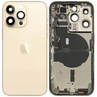 iPhone 14 Pro Back Cover + Frame Gold Dissembled Grade A Original