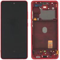 Samsung Galaxy S20 FE G780/G781 Touch+Lcd+Frame Red OLED