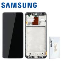 Samsung Galaxy M62 M625 Touch + Lcd + Frame Black Service Pack