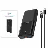 VIYISI Power Bank 30000mAh 20W PD Fast Charging Portable Charger Black in Blister