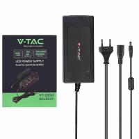 V-TAC VT-23061 Power Adapter 60W 5.0A 12V IP44 Plug &amp; Play with Jack Black in Blister