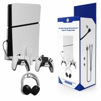 2 in 1 Magnetic Charging Cable Wall Storage Stand for PS5 Console in Blister