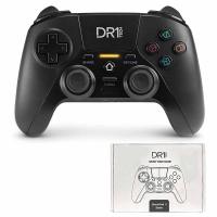 DR1TECH ShockPad II Wireless Controller for PS4 / PS3 Gaming Joystick Compatible with PC/IOS Black in Blister