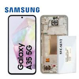 Samsung Galaxy A35 5G A356 Touch + Lcd + Frame Blue Service Pack