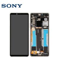 Xperia 10 III Touch + Lcd + Frame White Service Pack