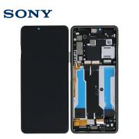 Xperia 10 III Touch + Lcd + Frame Black Service Pack