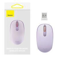 Wireless Mouse Baseus F01B Tri-Mode 1600DPI BT / Wi-Fi Purple B01055503513-00 In Blister
