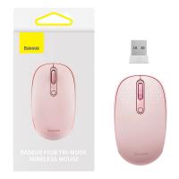 Wireless Mouse Baseus F01B Tri-Mode 1600DPI BT / Wi-Fi Pink B01055503413-00 In Blister