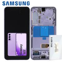 Samsung Galaxy S22 S901B Touch+Lcd+Frame Purple Service Pack