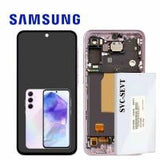 Samsung Galaxy A55 5G A556 Touch + Lcd + Frame Purple Service Pack