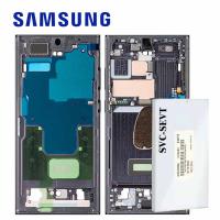 Samsung Galaxy S23 Ultra S918 Middle Frame + Side Key Black Service Pack