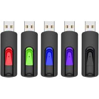 Vansuny 16GB USB Stick USB 3.0 Flash Drive 5Pack Memory Sticks Slide Retractable Thumb Drive