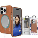 Blueo Leather Mobile Phone Case iPhone 15 Pro Max Brown In Blister