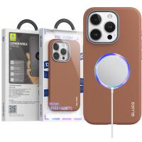 Blueo Leather Mobile Phone Case iPhone 15 Pro Brown In Blister