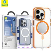 Blueo Skin Friendly Dual Color Magsafe Case - iPhone 15 - Orange In Blister