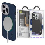 Blueo Leather Mobile Phone Case iPhone 15 Pro Dark Blue In Blister