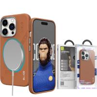 Blueo Leather Mobile Phone Case iP14 Pro Max Brown In Blister