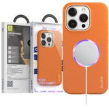 Blueo Premium Leather Mobile Phone Case iPhone 14 Pro Orange In Blister