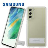 Samsung Clear Standing Cover Transparent Case with Positionable Kickstand for Galaxy S21 FE 5G G990 In Blister