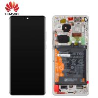 Huawei P50 Pro Touch + Lcd + Frame + Battery White Service Pack