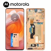 Moto Edge 50 Ultra 5G (XT2401) Touch + Lcd + Frame Peach Fuzz Service Pack